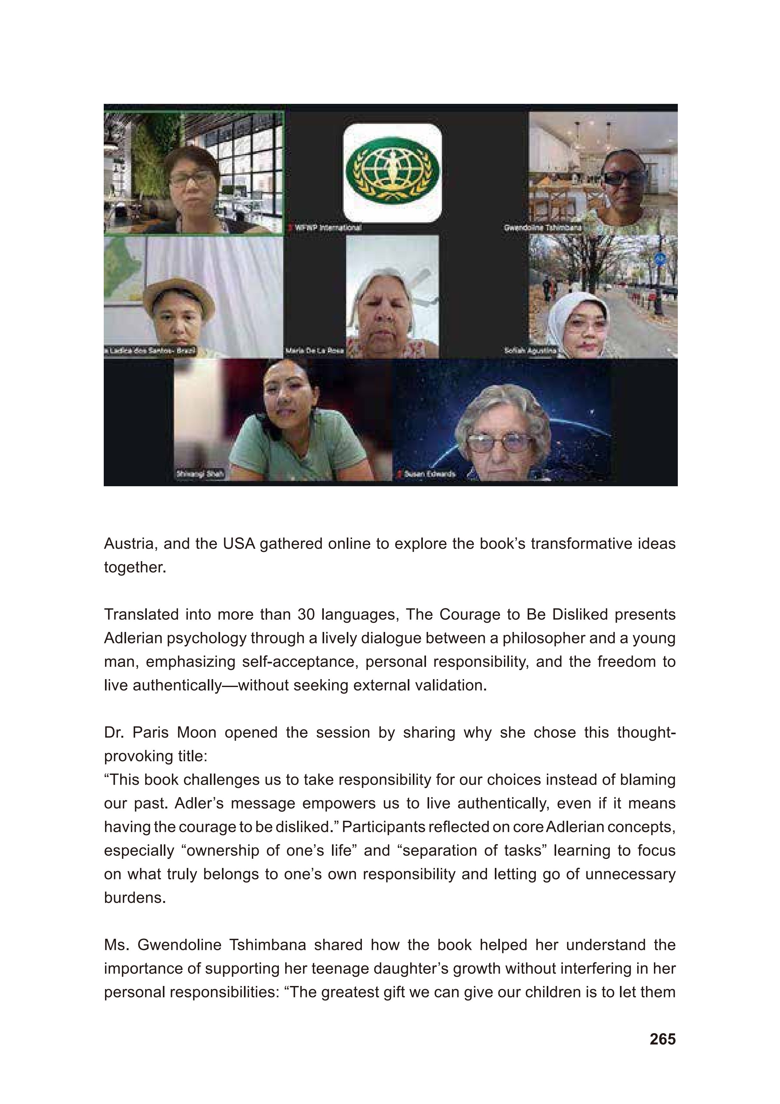 WFWP Annual Report 2025 265페이지