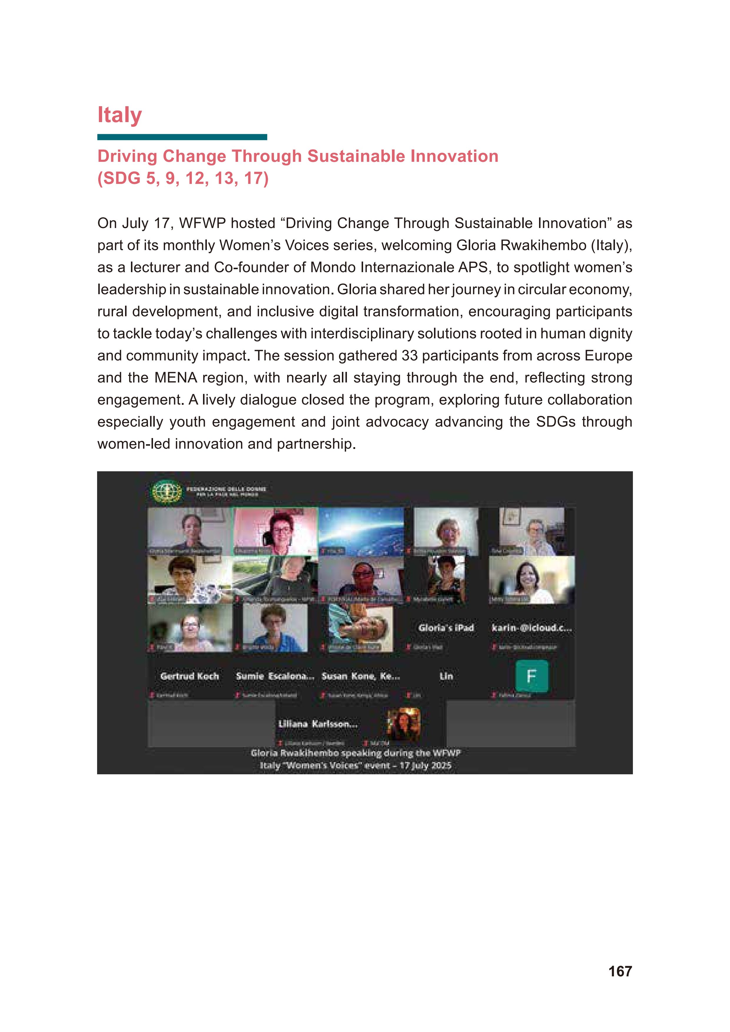 WFWP Annual Report 2025 167페이지