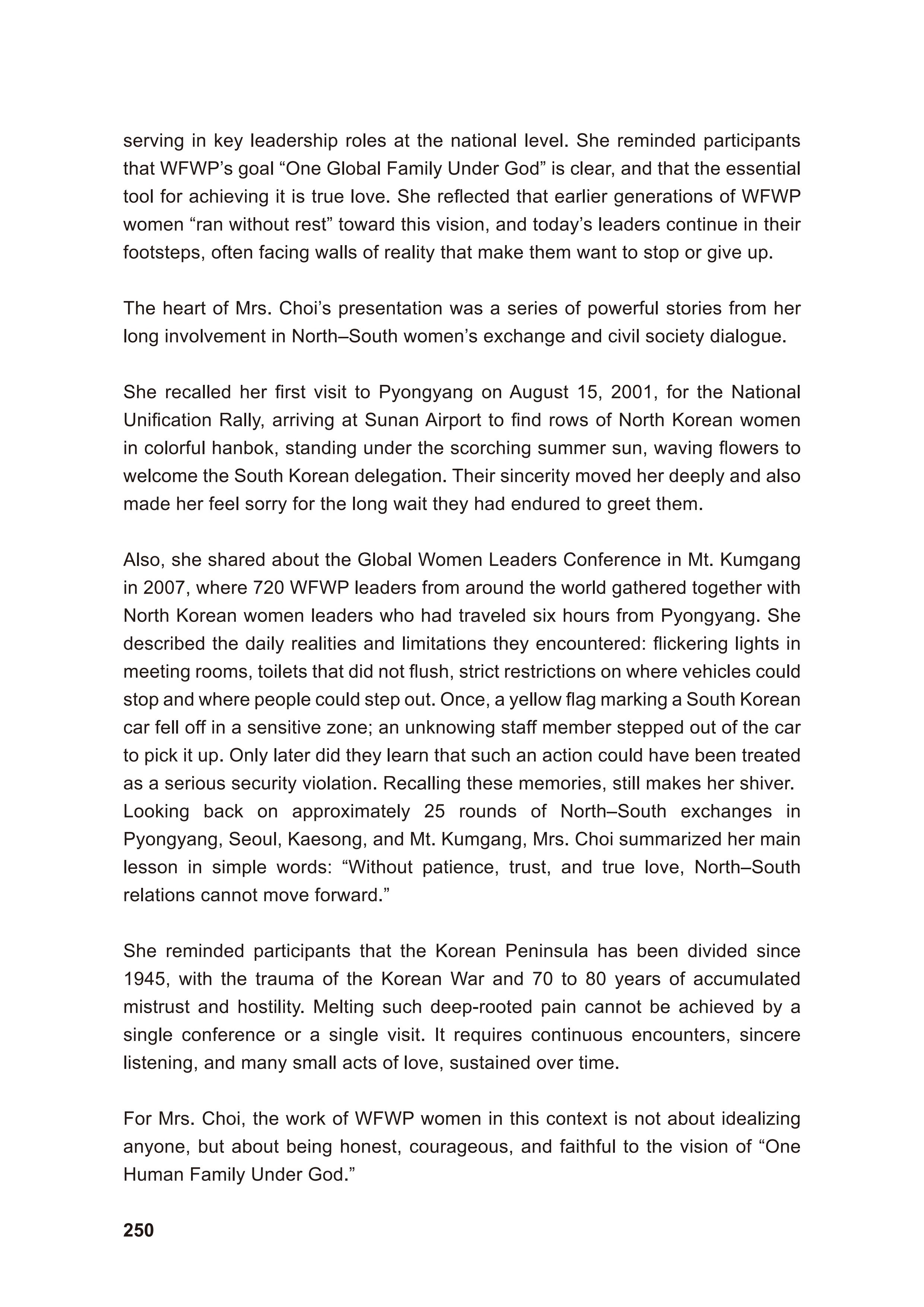 WFWP Annual Report 2025 250페이지