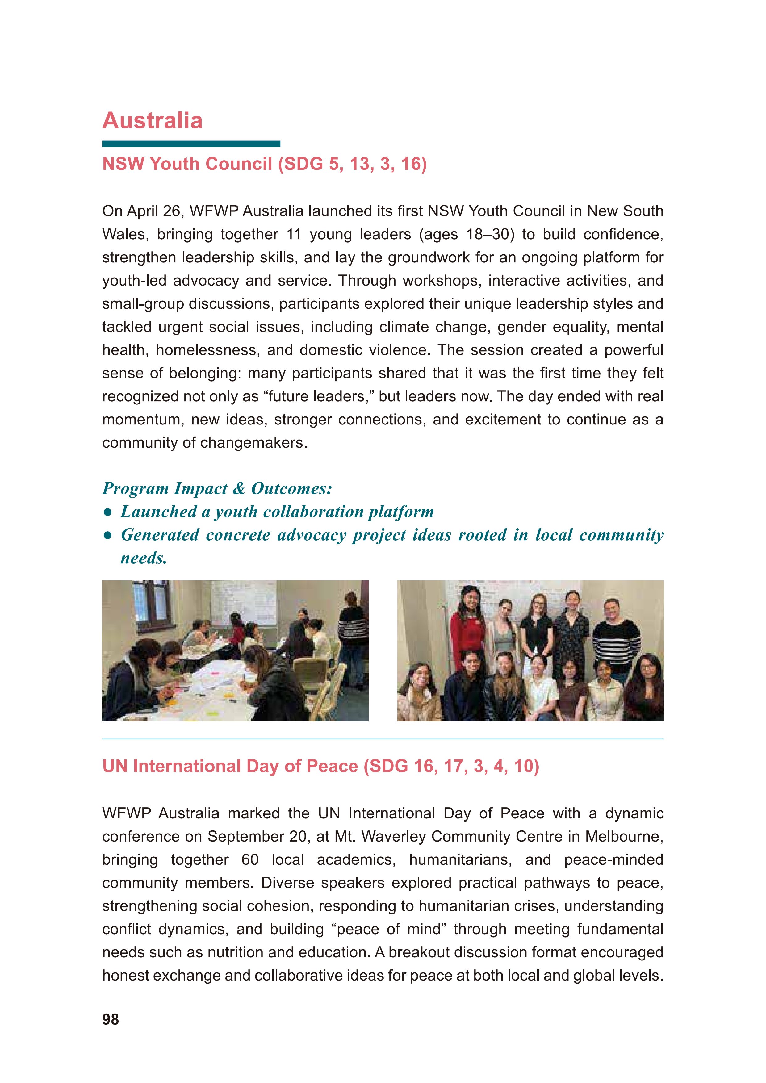 WFWP Annual Report 2025 98페이지