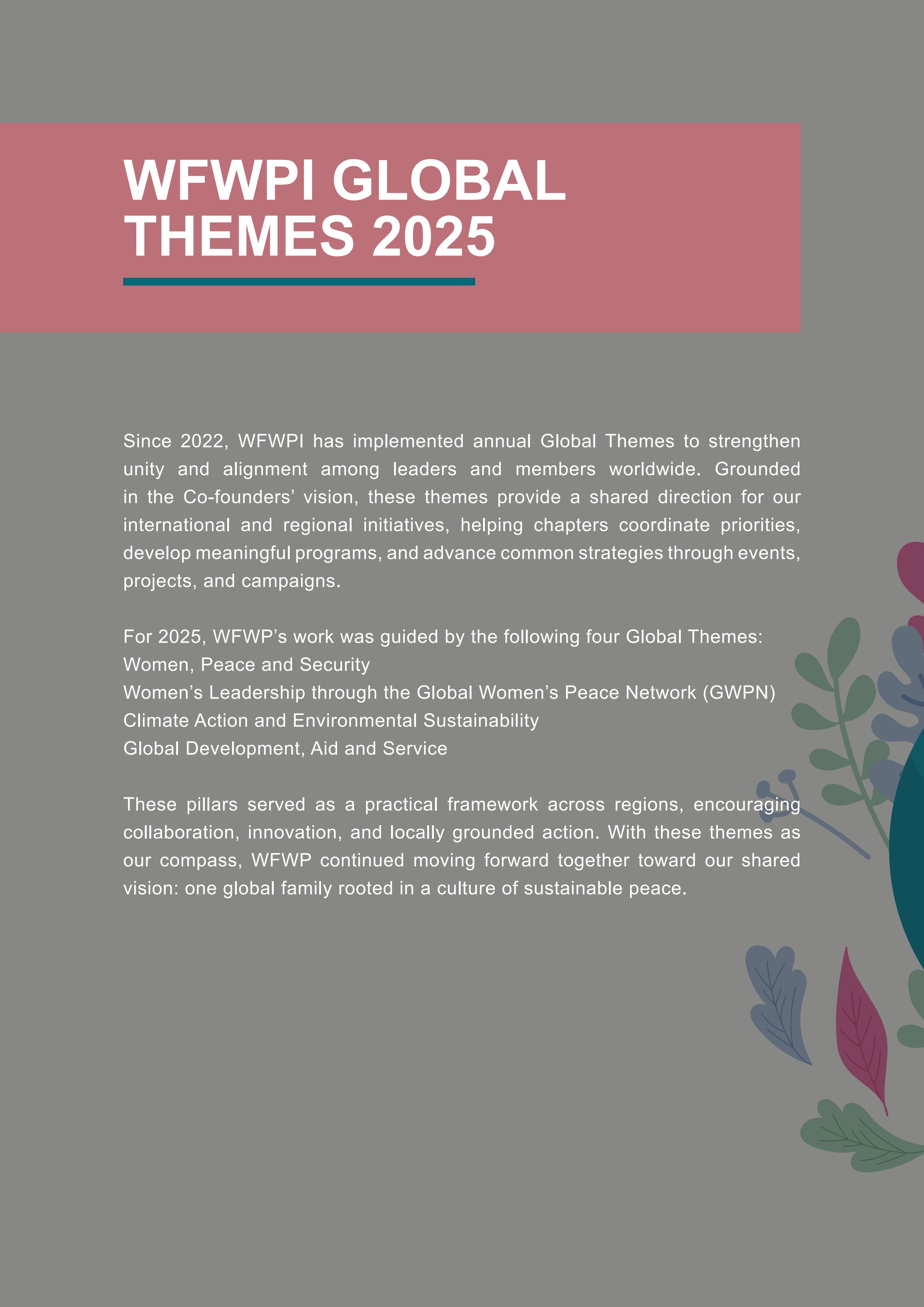 WFWP Annual Report 2025 14페이지
