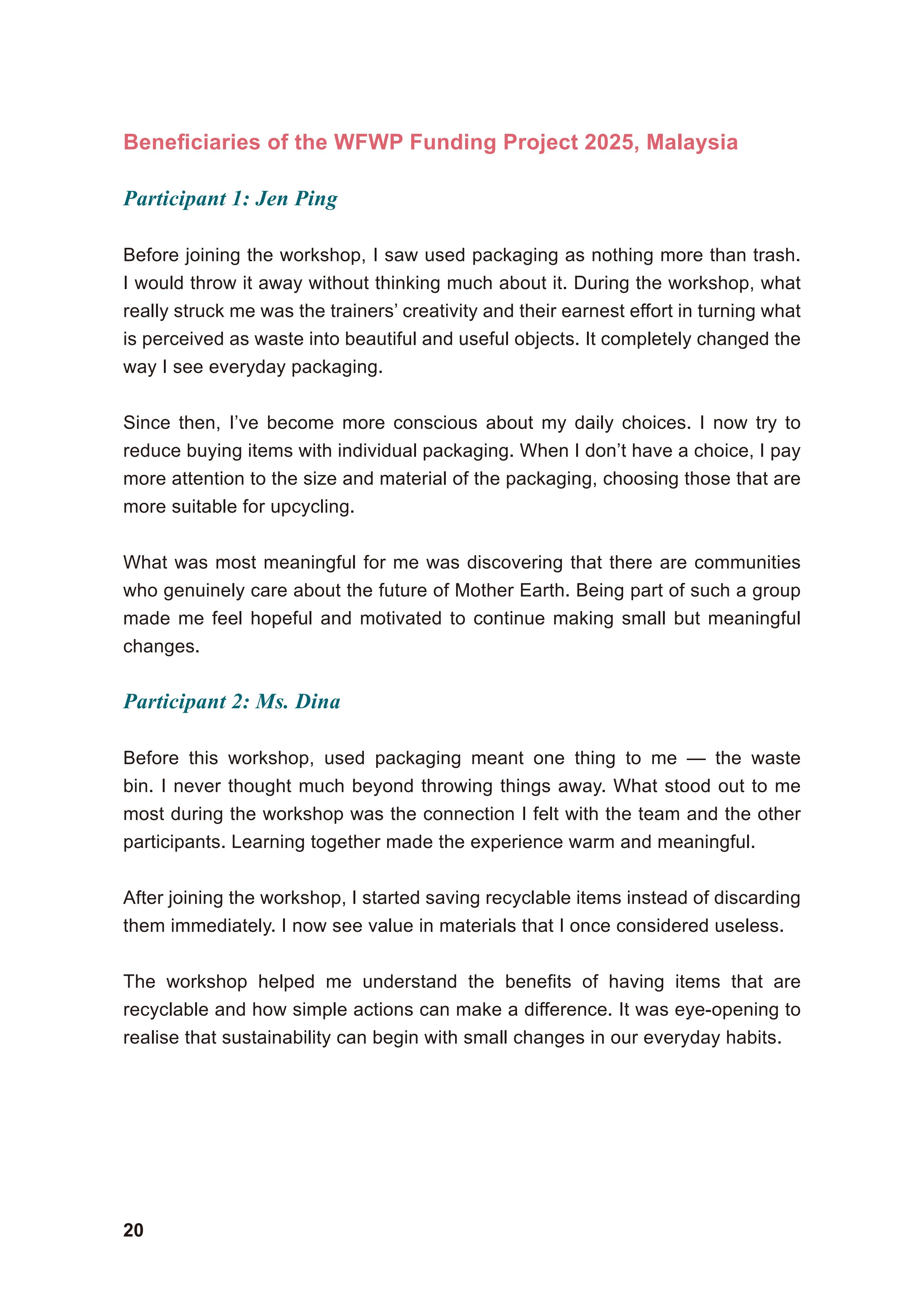 WFWP Annual Report 2025 20페이지
