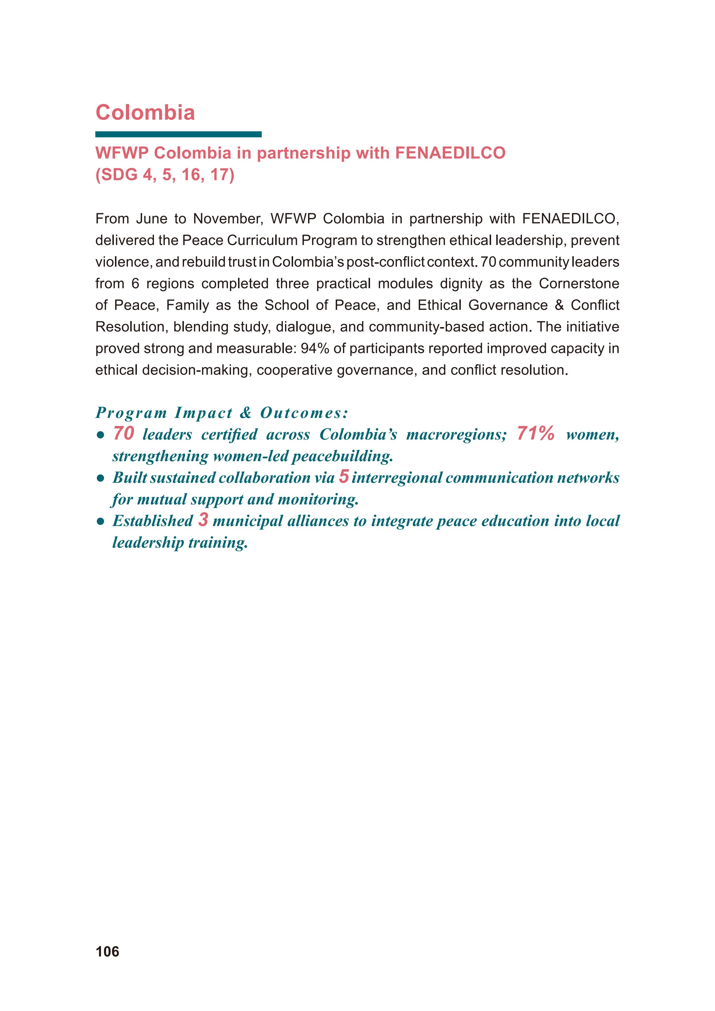 WFWP Annual Report 2025 106페이지