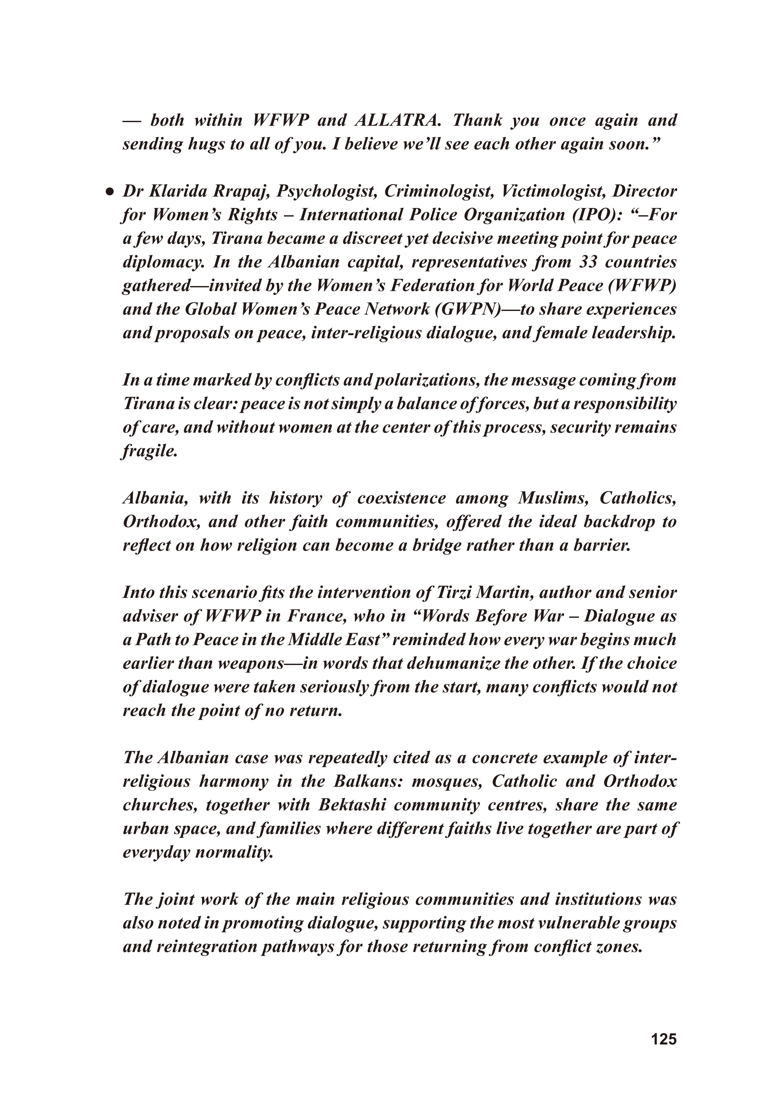 WFWP Annual Report 2025 125페이지