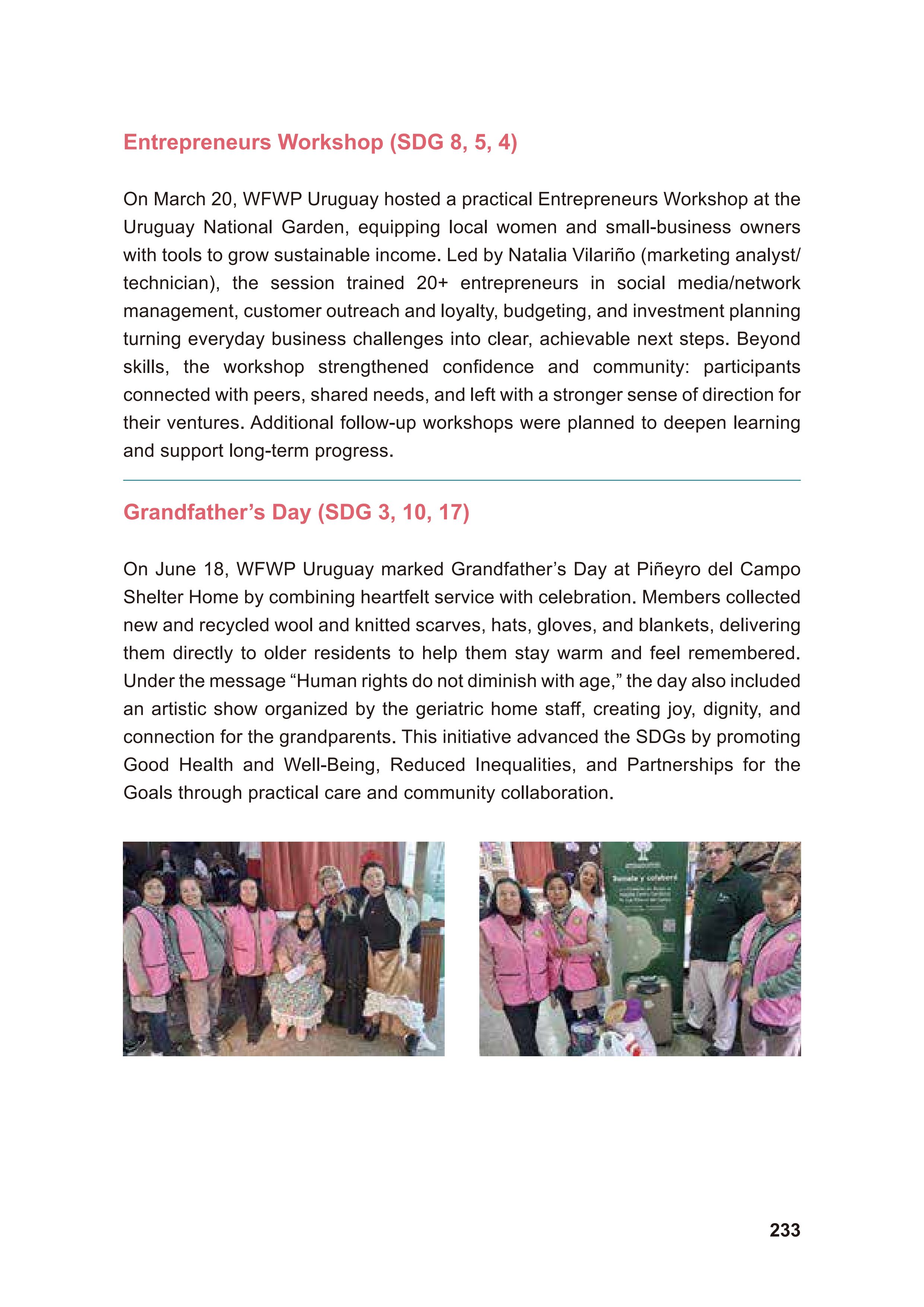 WFWP Annual Report 2025 233페이지
