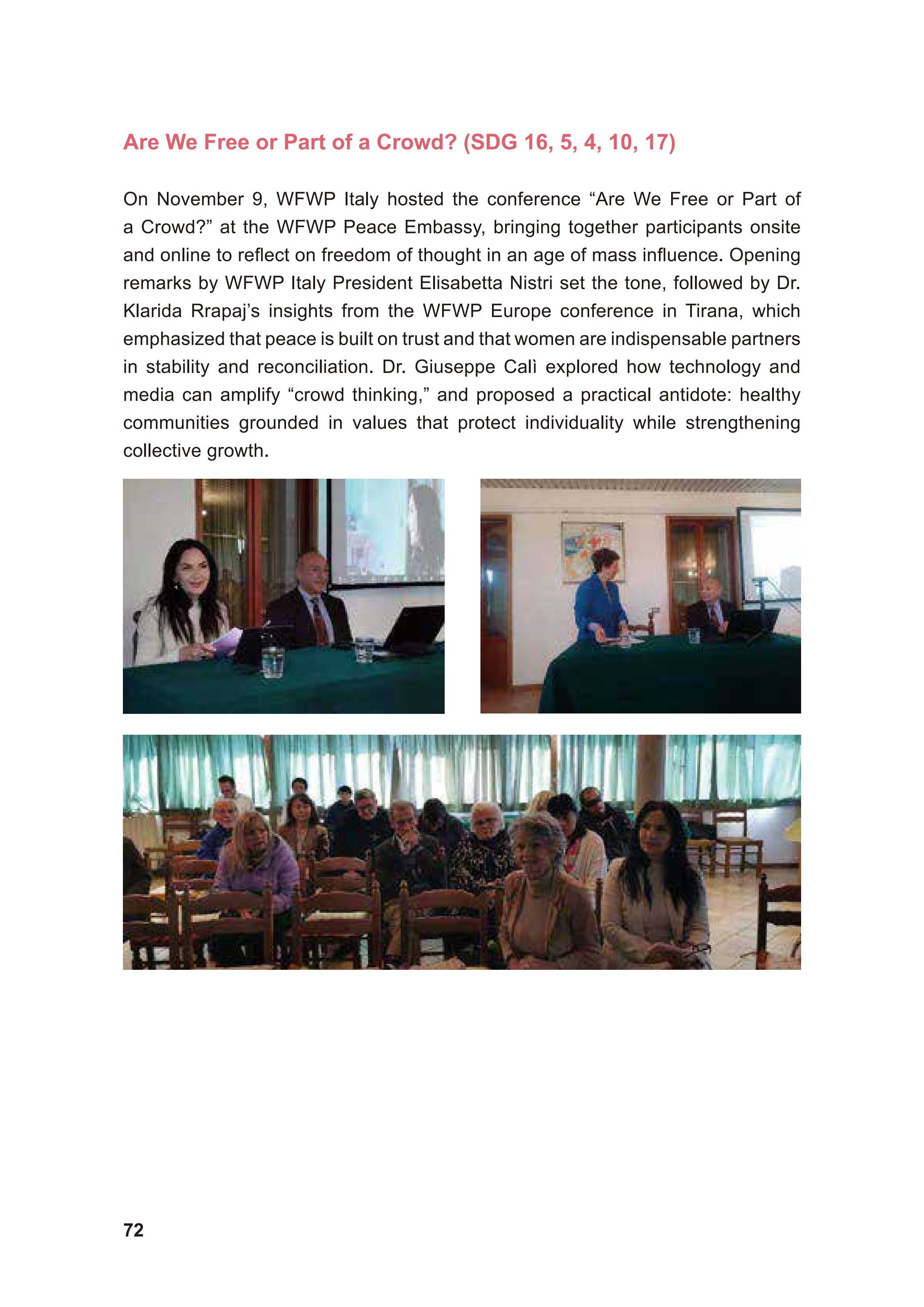 WFWP Annual Report 2025 72페이지
