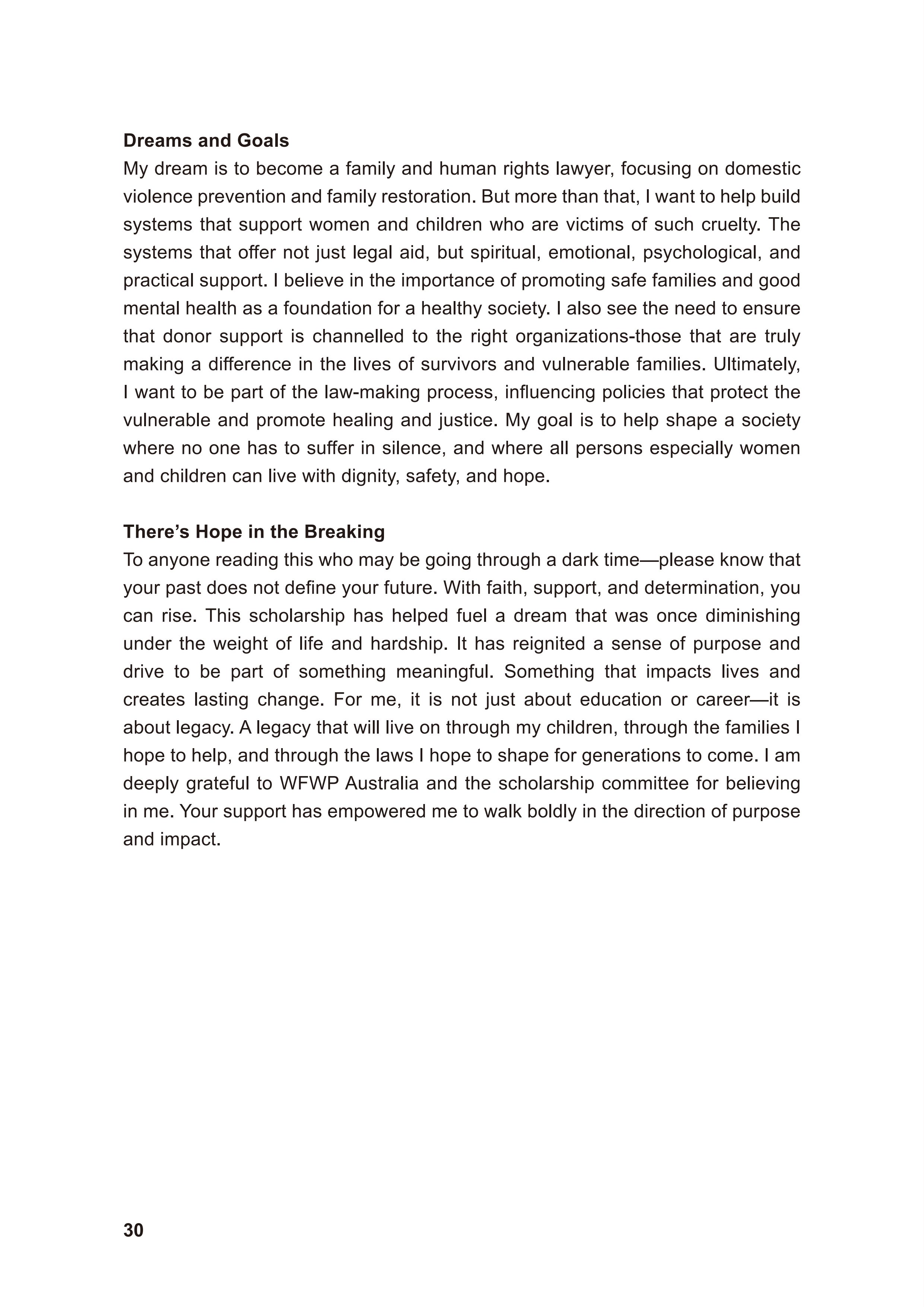 WFWP Annual Report 2025 30페이지