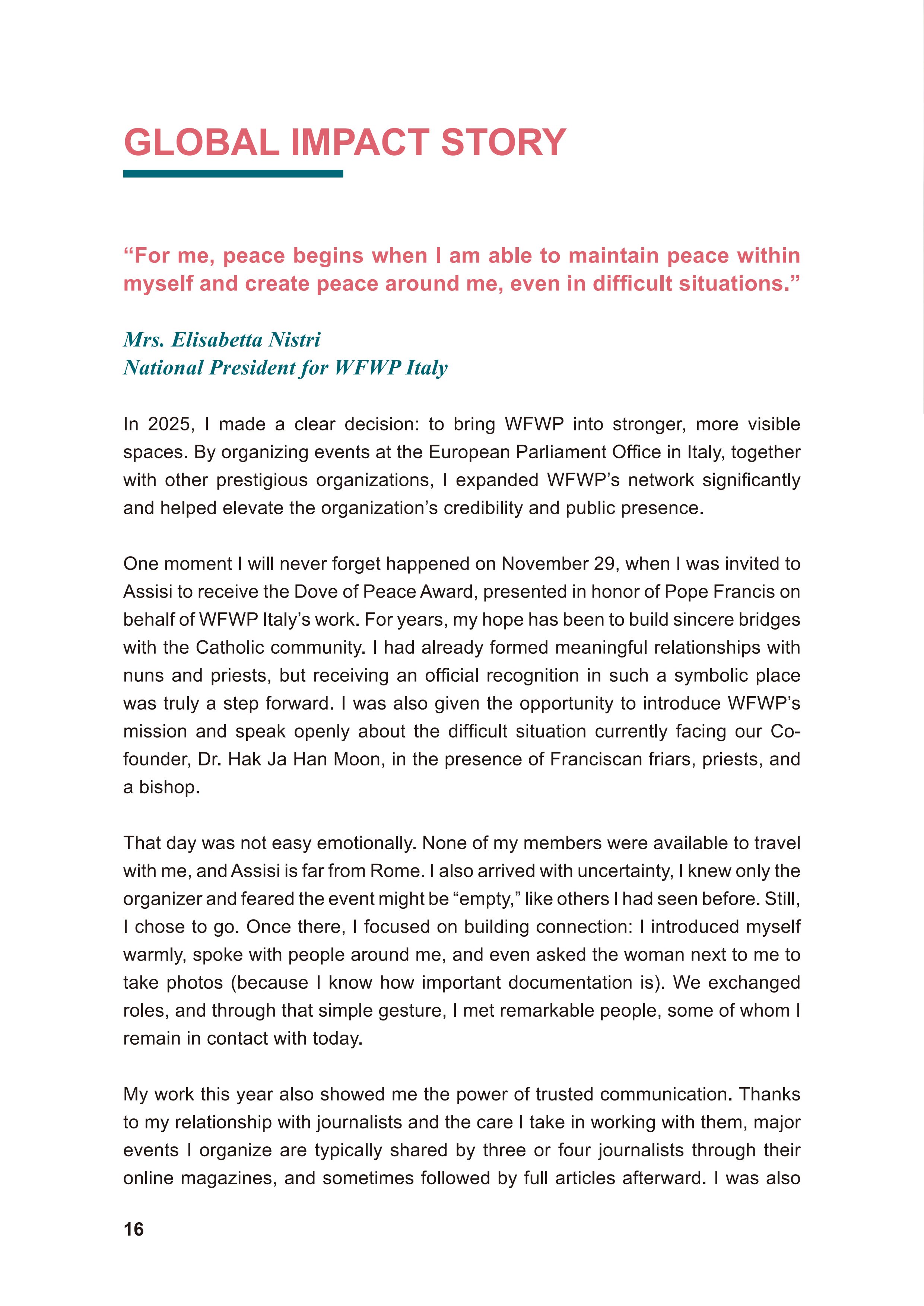 WFWP Annual Report 2025 16페이지