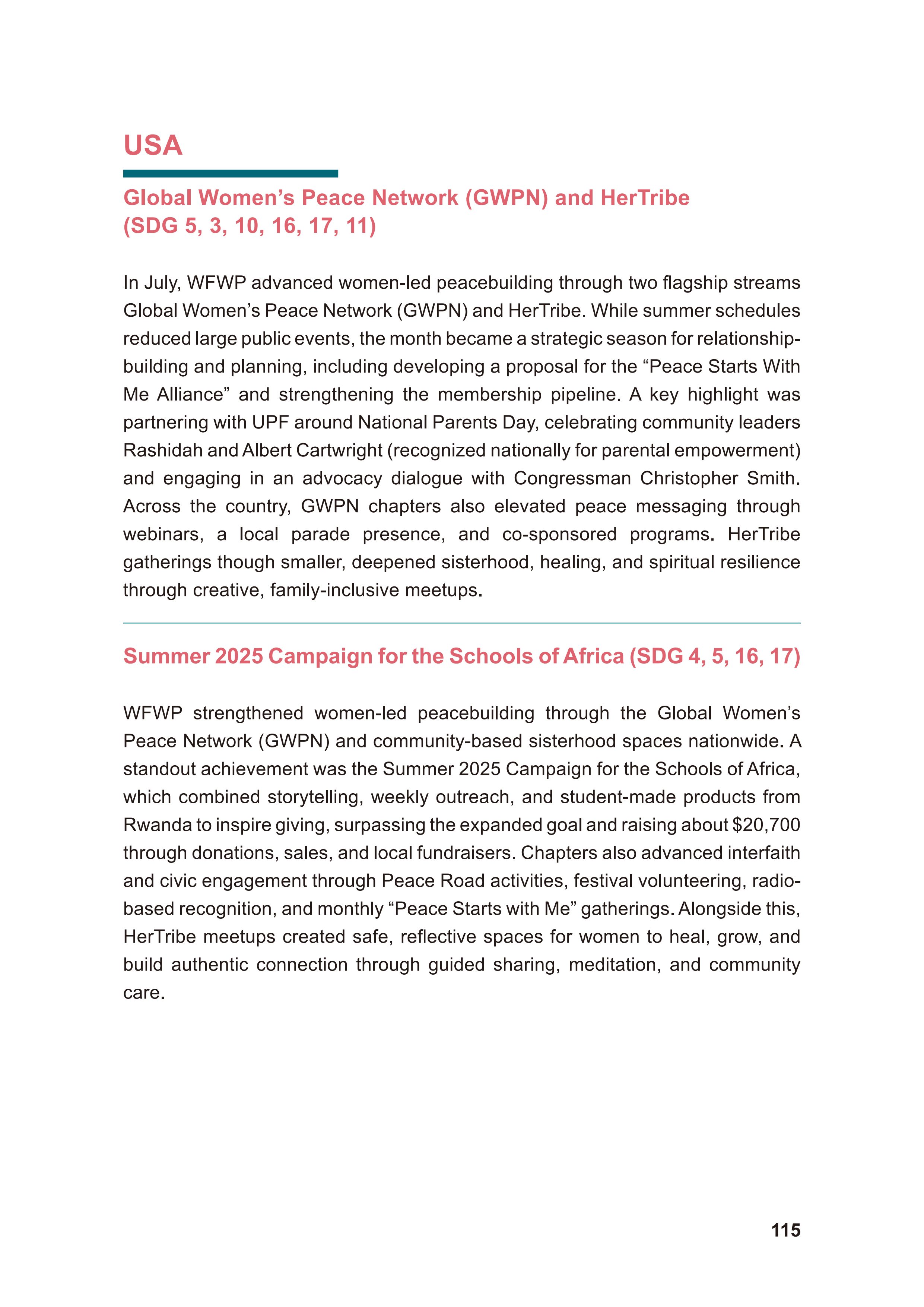 WFWP Annual Report 2025 115페이지
