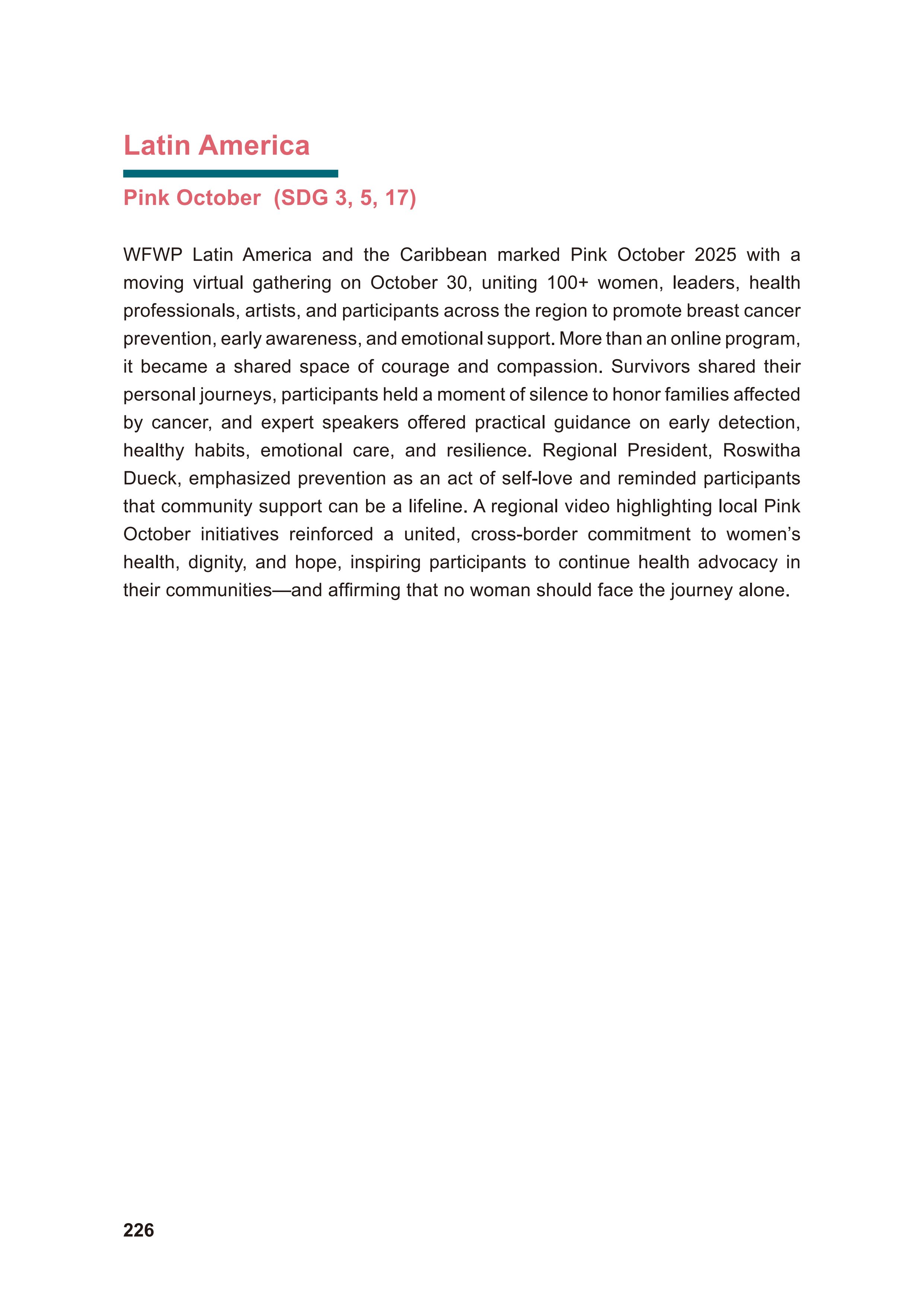 WFWP Annual Report 2025 226페이지
