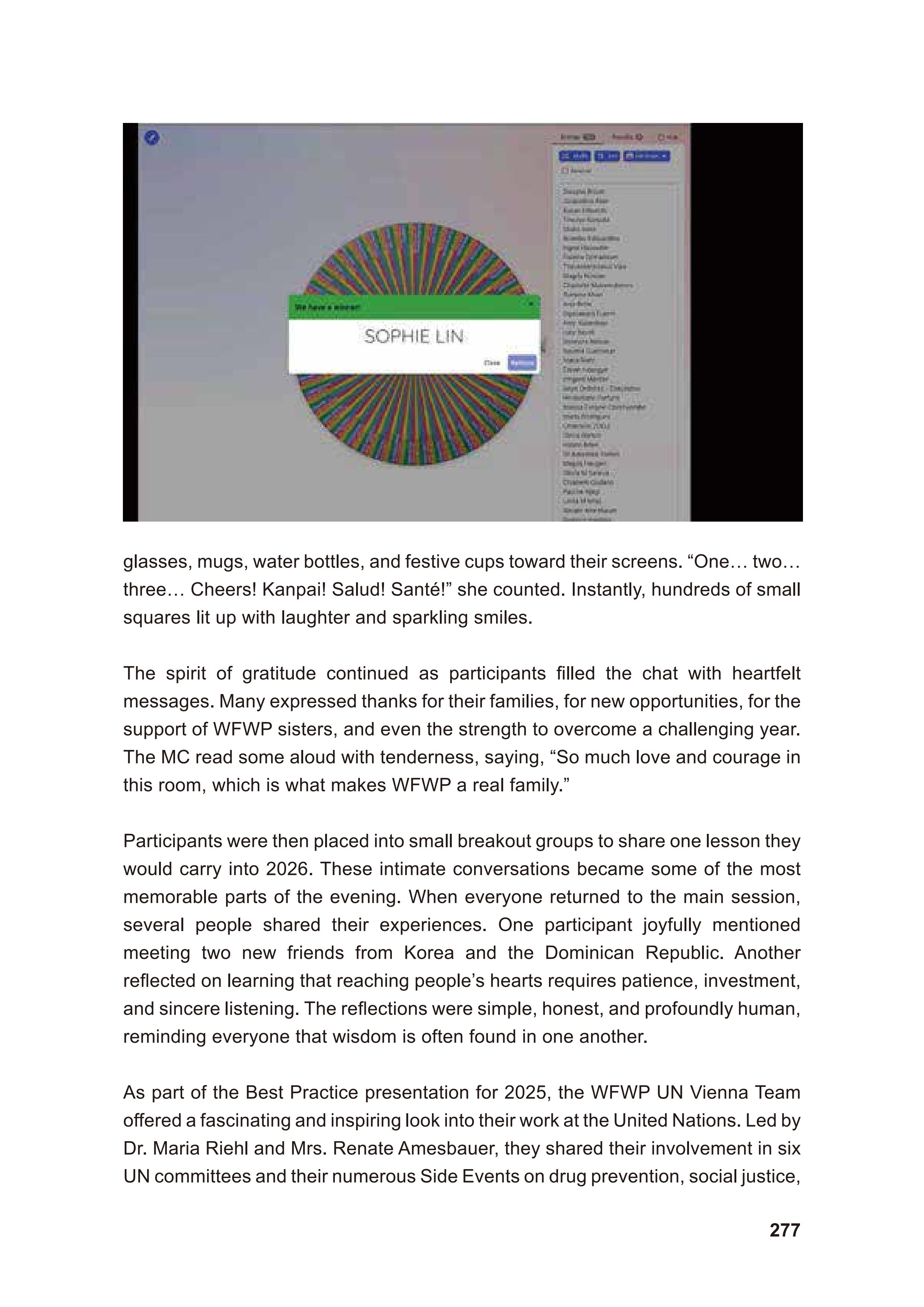 WFWP Annual Report 2025 277페이지