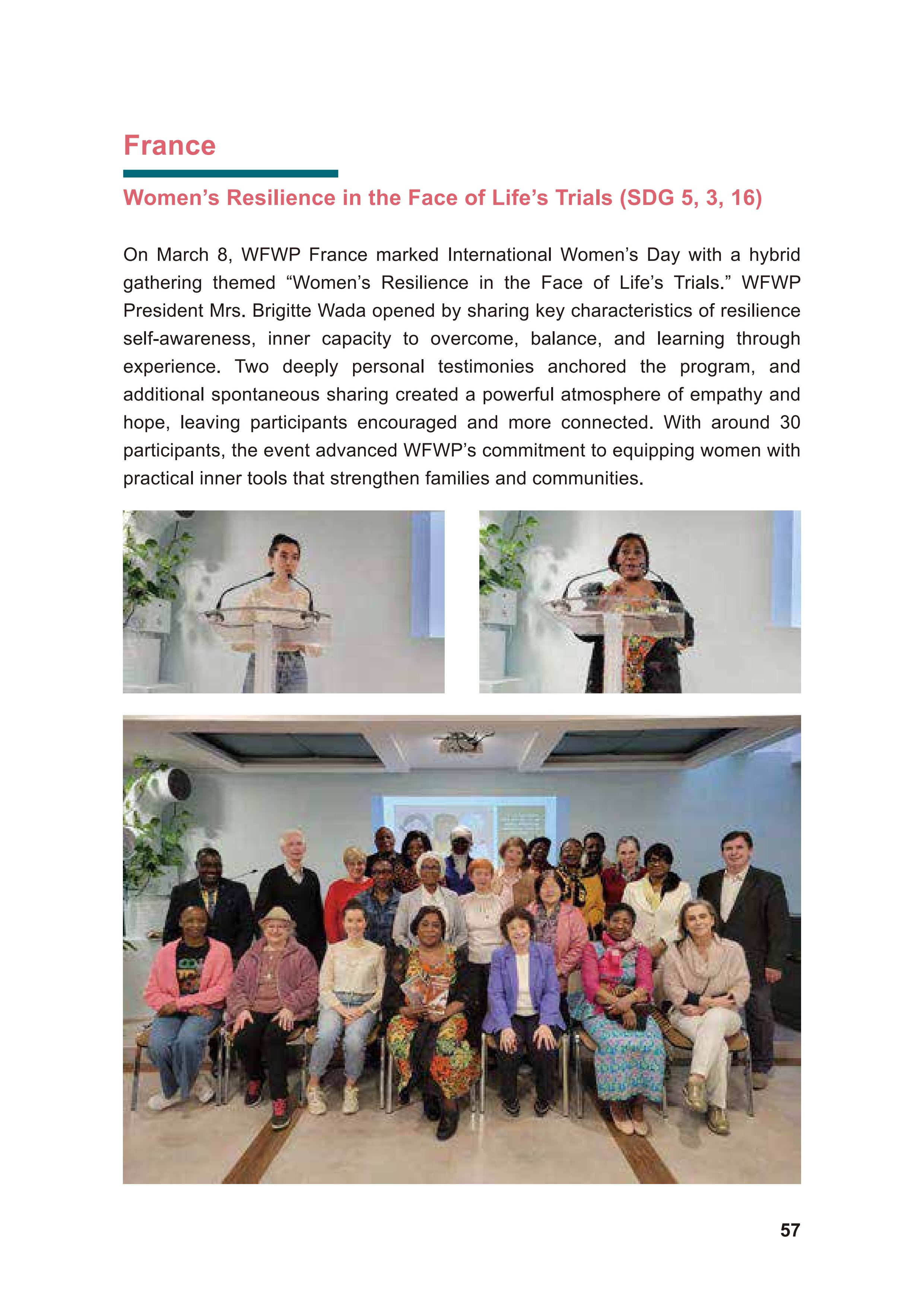 WFWP Annual Report 2025 57페이지