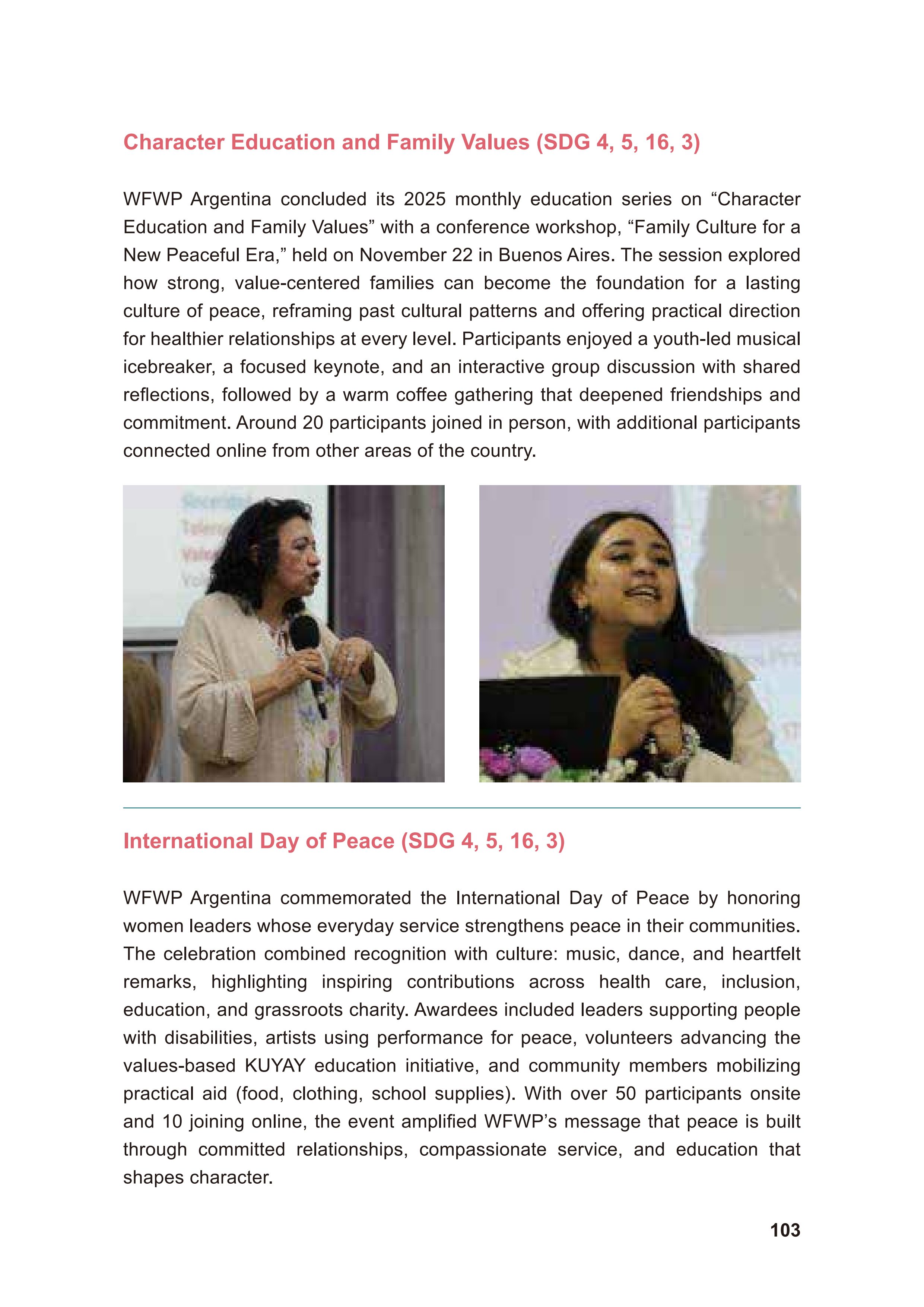 WFWP Annual Report 2025 103페이지