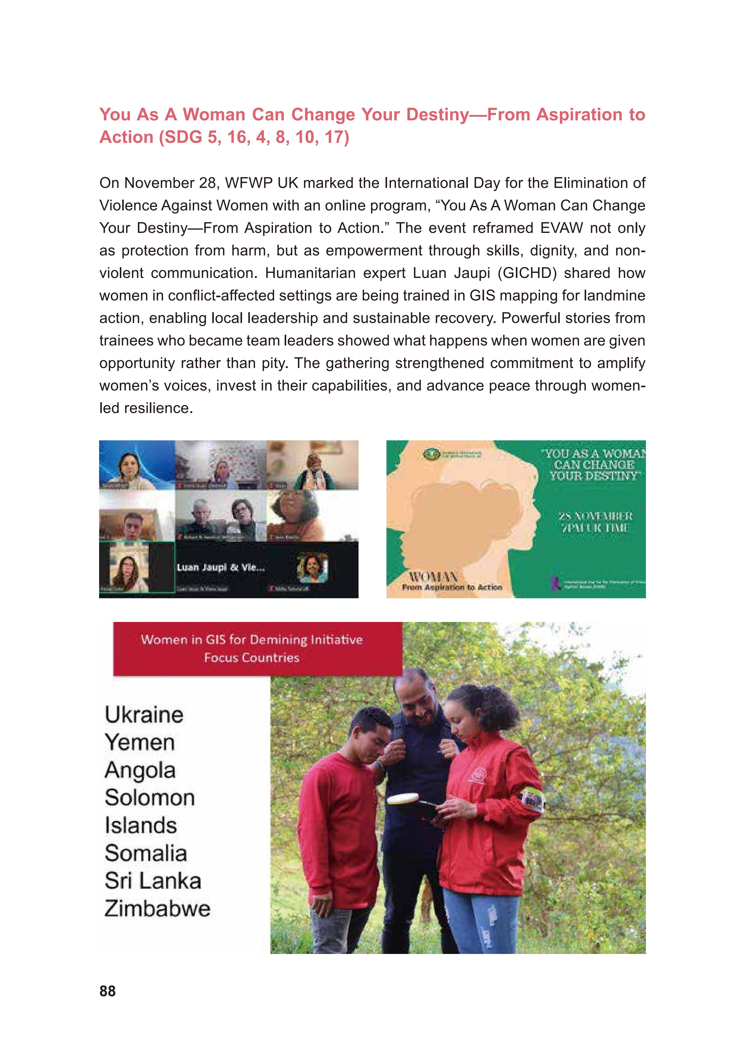 WFWP Annual Report 2025 88페이지
