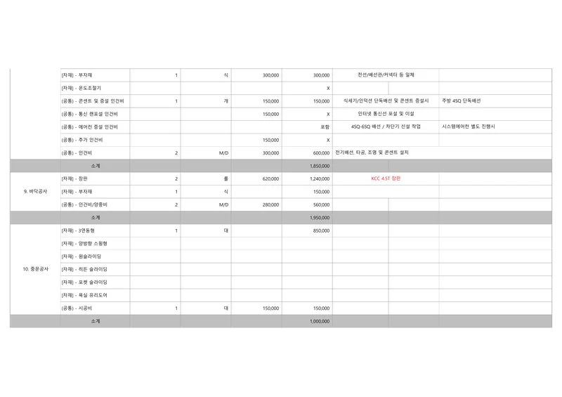 에어컨포함 7페이지