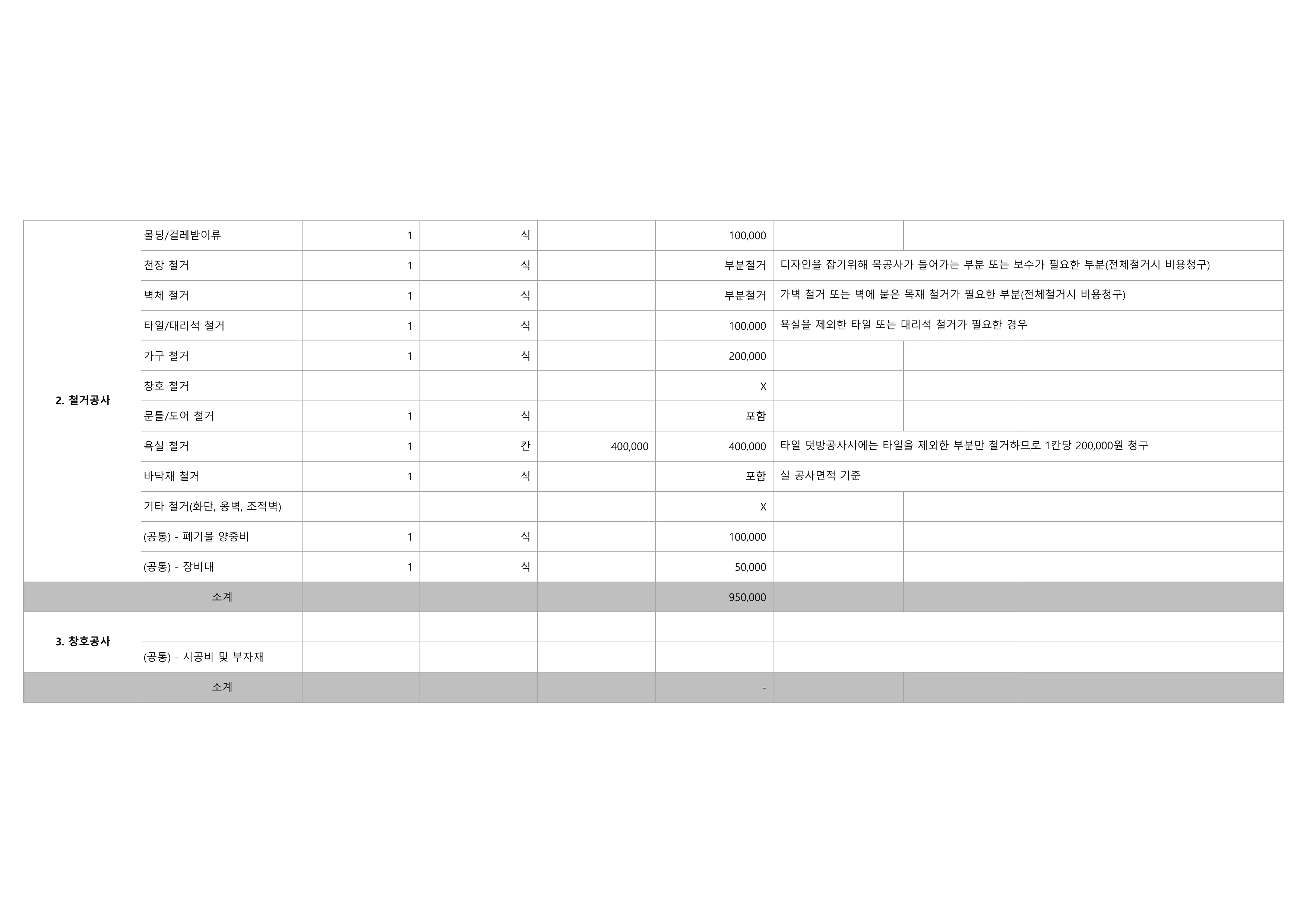 일곡청솔3차 (미포함 견적 4페이지