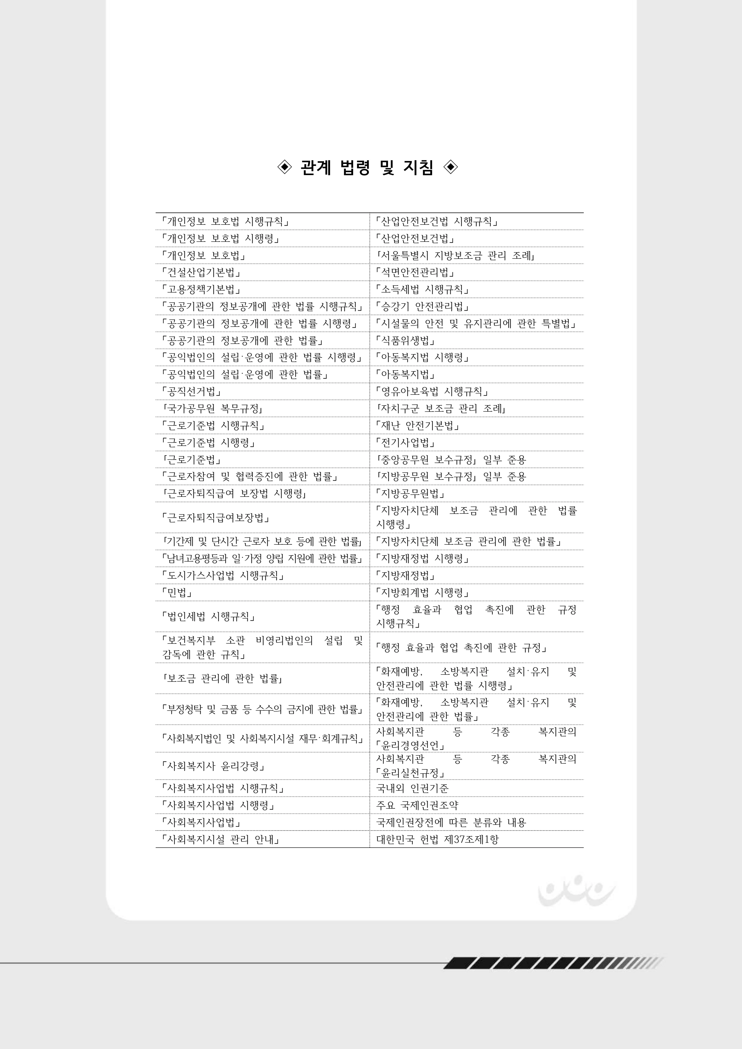2024년 에덴장애인종합복지관 운영규정집 4페이지