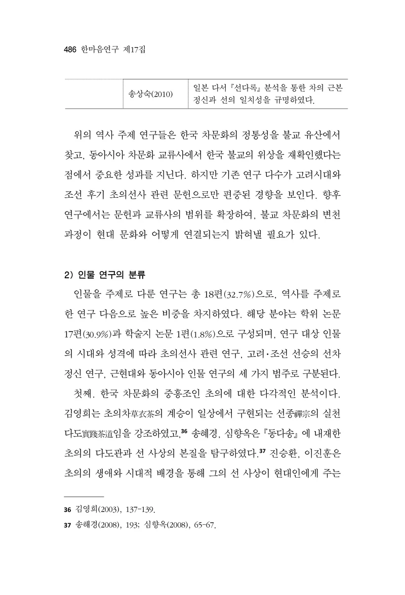  한마음연구 17집 2026년 8월  488페이지