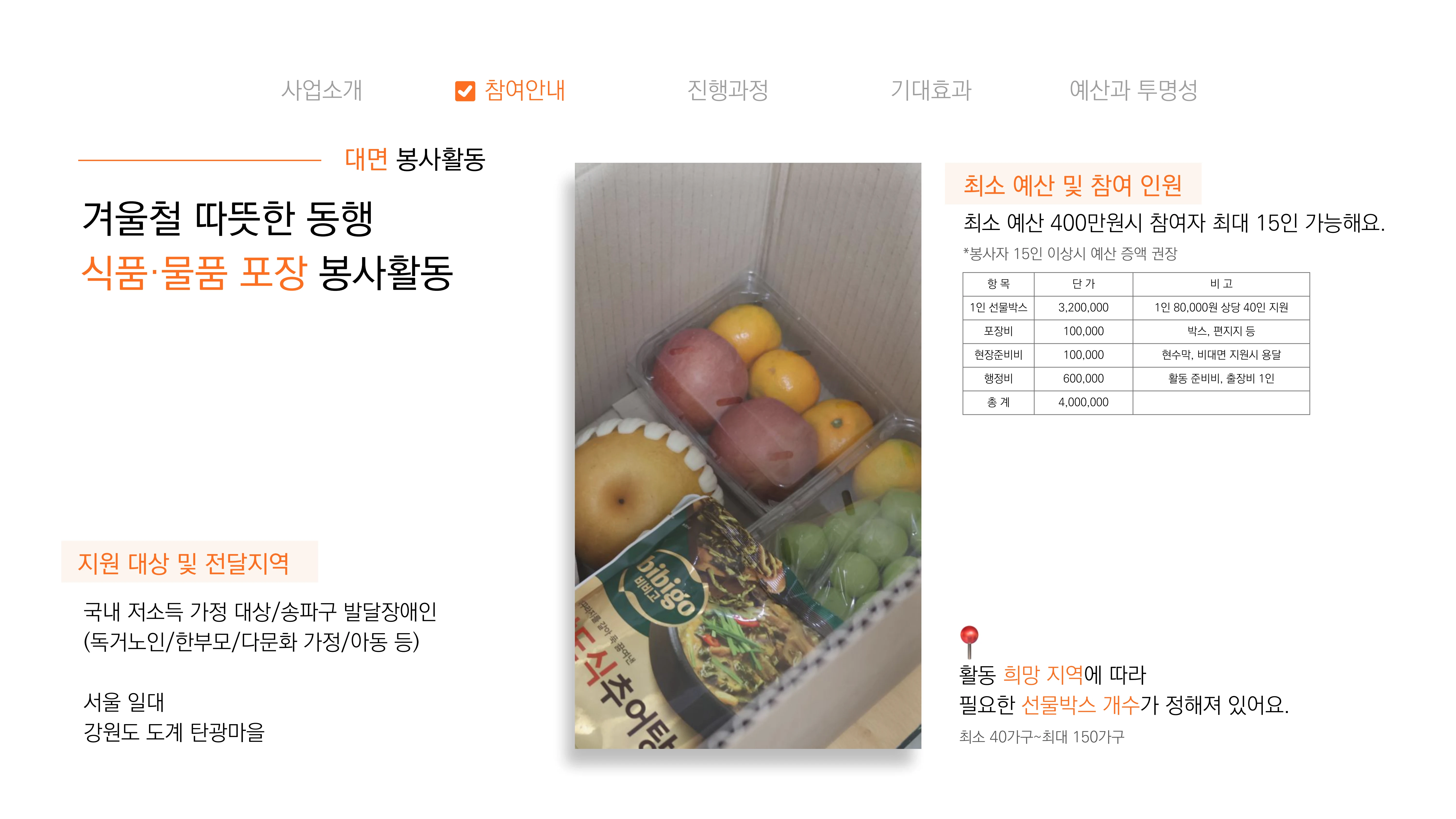 [글로벌비전] 2026 겨울나기 캠페인 기업 사회공헌활동 제안서 11페이지