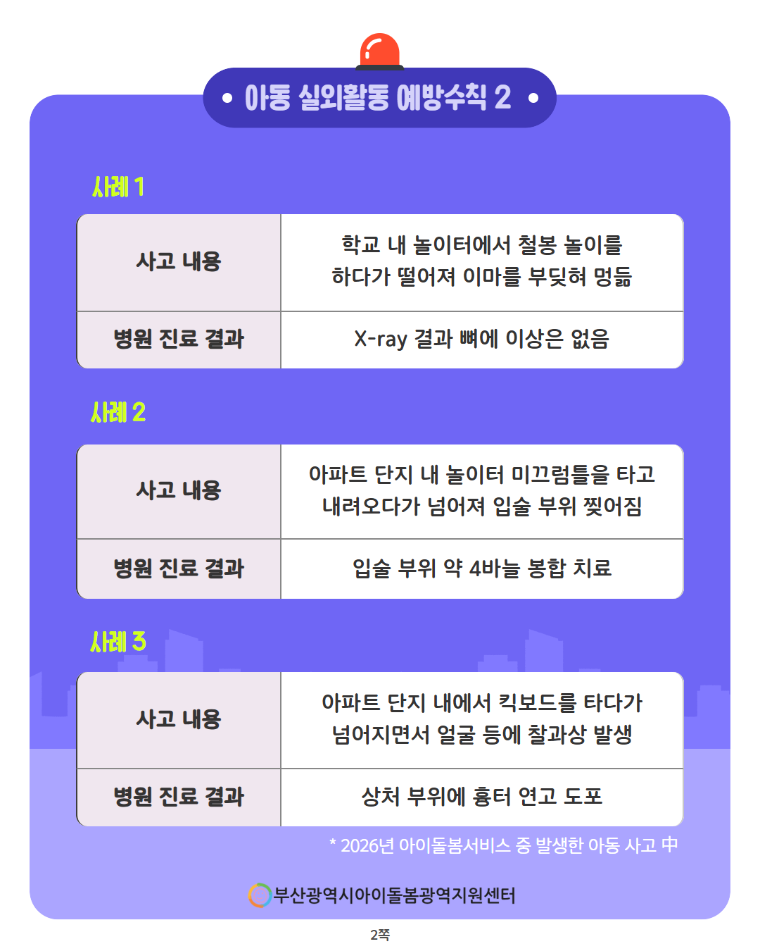 제3회 아이돌봄서비스 사고 예방 정보 안내 3페이지