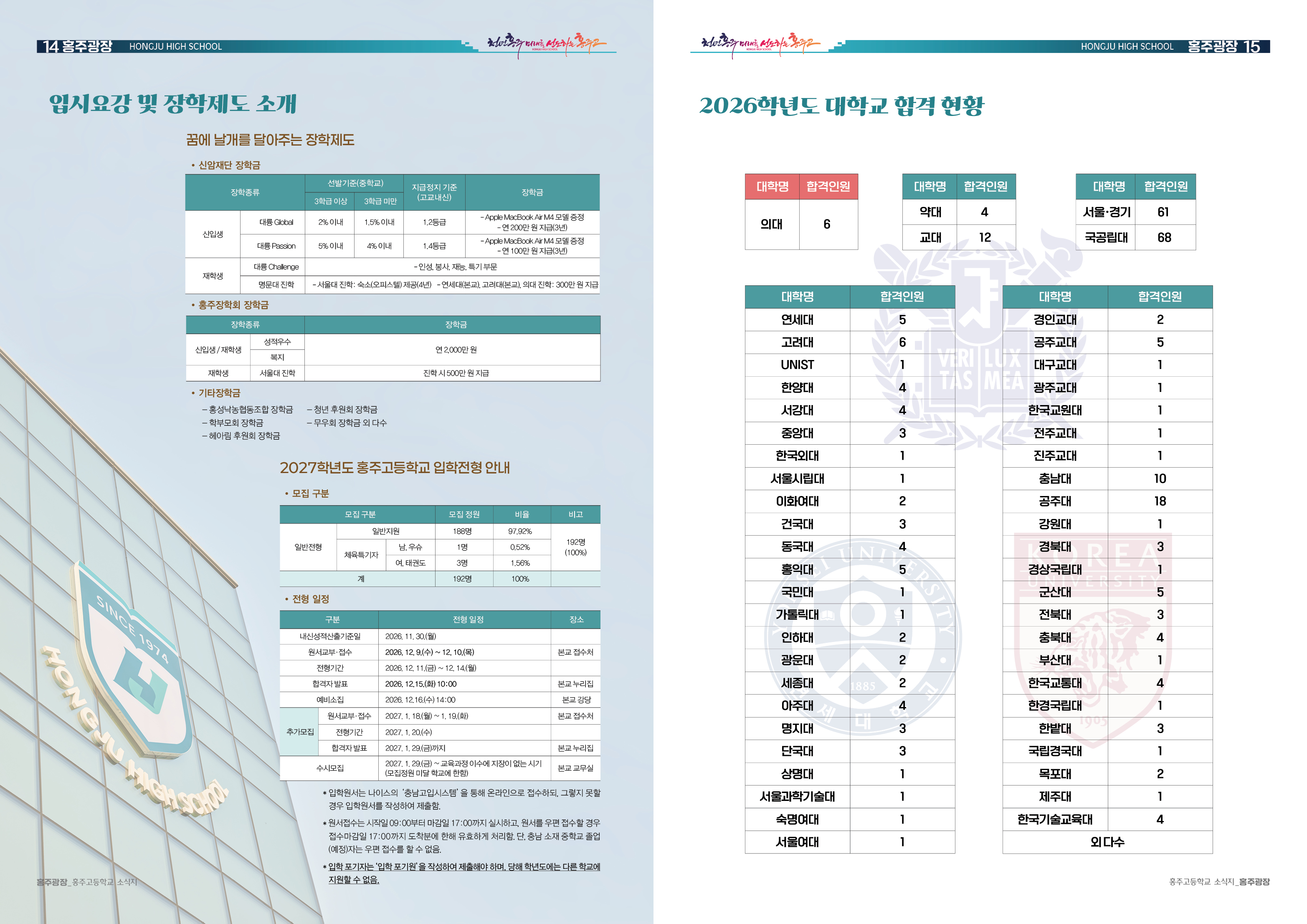 2026학년도 제27호 홍주광장 8페이지